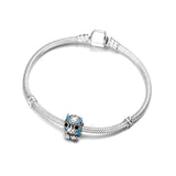 925 Silver Owl Animal Charm Pendant Bracelet DIY Jewelry