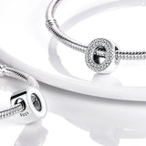 Silver Alphabet Letter Beads Charms for Bracelet
