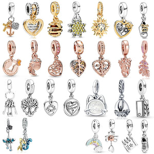 Charm Silver Fit Pandach Charm Bracelet Women Jewelry Diy Pendant Charm Bead Hot