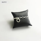 Charm Silver Link Chain Bracelet,Europe Style,Glam Jewelry