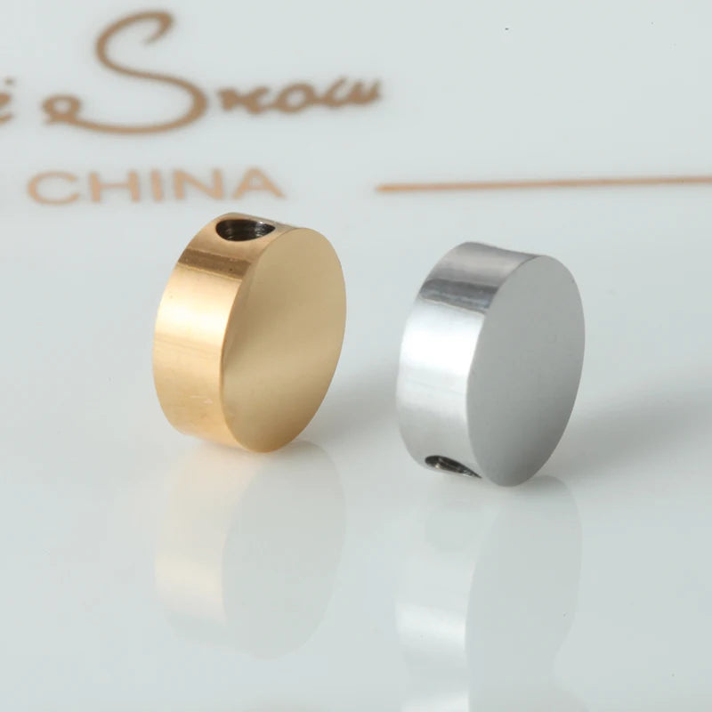 Stainless Steel Charm Spacer Beads for DIY Bracelets
