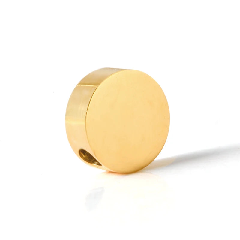 Stainless Steel Charm Spacer Beads for DIY Bracelets
