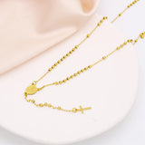 Stainless Steel Metal Beads Body Chain Cross Necklaces
