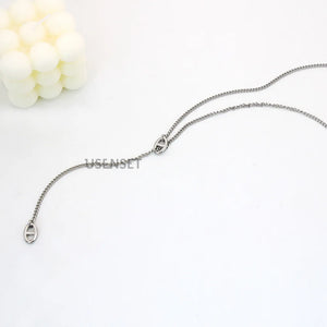Pig Nose Pendant Necklace Coffee Bean Chain Hip Hop Style Women's Jewelry