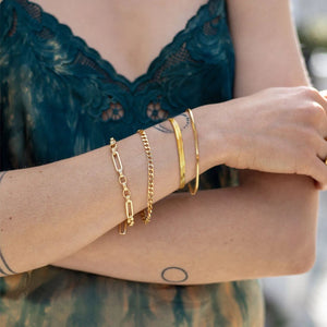Stainless Steel Snake Chain Bracelet for Women