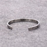 Customize Personalized Name Letters Text Stainless Steel Bracelet