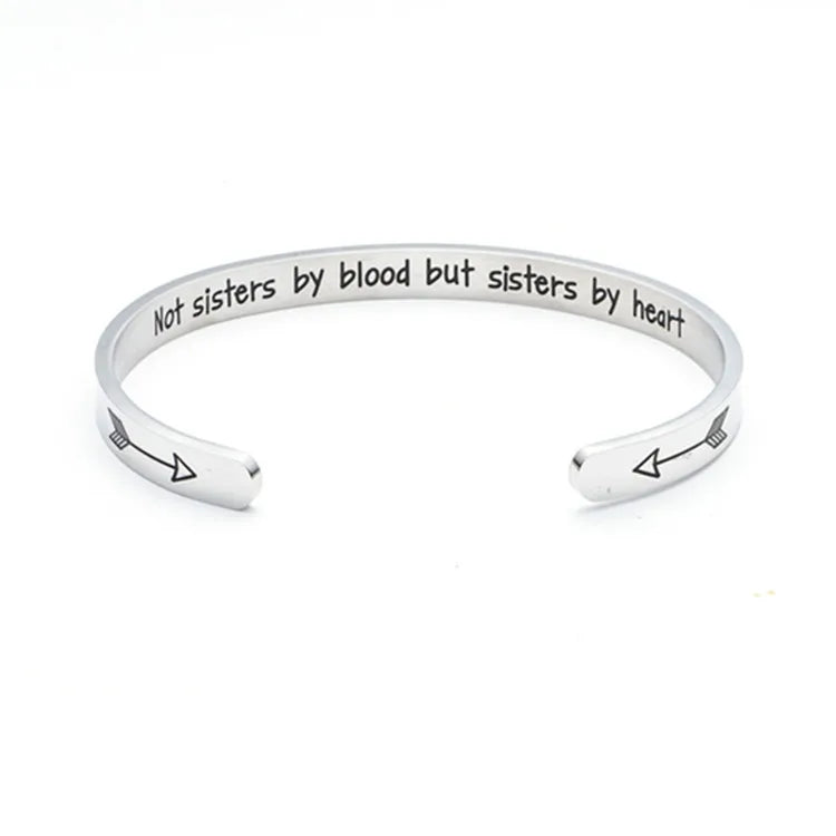 Customize Personalized Name Letters Text Stainless Steel Bracelet