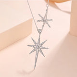 Lab Diamond Pendant Filled Wedding Necklace