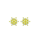 925 Silver Snow Star Stud Earrings for Women