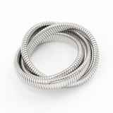 Charm Stretch Elastic Bracelet 316L Stainless Steel IP Plated Kpop Gift