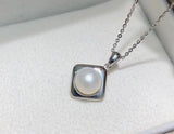 925 Silver Pendant Base Settings for Pearl Crystal Agate 5pcs