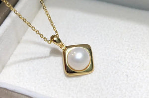 925 Silver Pendant Base Settings for Pearl Crystal Agate 5pcs
