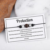 Tiger Eye Beads Bracelet Braided Rope Bangle Adjustable Yoga Healing Jewelry