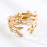 Exaggerated Shaped Branch Wide Bangle