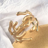 Exaggerated Shaped Branch Wide Bangle