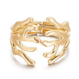 Exaggerated Shaped Branch Wide Bangle