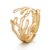 Exaggerated Shaped Branch Wide Bangle