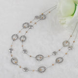 Charm Two Layer Necklace European American Jewelry Big Cable Linking