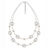 Charm Two Layer Necklace European American Jewelry Big Cable Linking
