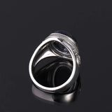 Vintage Sandstone Wedding Ring Punk Style Female Party Anniversary Gift