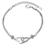 925 Silver Crystal Purple Bracelet for Women