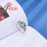 CZ Wedding Engagement Ring 925 Silver Anniversary Anillos Bague