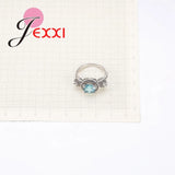 CZ Wedding Engagement Ring 925 Silver Anniversary Anillos Bague