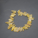 Yellow Quartz Bead Healing Pendant Necklace Stone