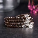 Charm Yoga Tibetan Buddhist Purple Crystal Bracelet