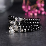 Charm Yoga Tibetan Buddhist Purple Crystal Bracelet