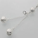 Charm Silver Hollow Beads Bracelet Women Jewelry Christmas
