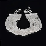 925 Silver Bracelet For Women Chain Bracelets Wristband Pulseira Bridal Jewelry