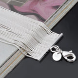 925 Silver Bracelet For Women Chain Bracelets Wristband Pulseira Bridal Jewelry
