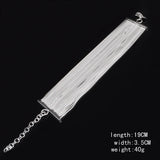 925 Silver Bracelet For Women Chain Bracelets Wristband Pulseira Bridal Jewelry