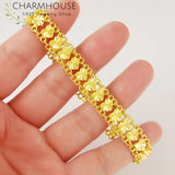 Charmhouse Hearts Link Chain Bracelet & Bangle Pulseira Femme Wristband Jewelry