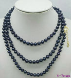6-7mm Freshwater Cultured Pearl Necklace 48 Inch Jewelry