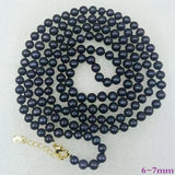 6-7mm Freshwater Cultured Pearl Necklace 48 Inch Jewelry