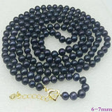 6-7mm Freshwater Cultured Pearl Necklace 48 Inch Jewelry
