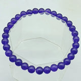 6mm Amethyst Beads Stretch Bracelet 7.5in Jewelry Gift Women