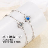 925 Silver Zicorn Hollow Lucky Chain Bracelet - Woman's Jewelry