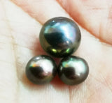 9mm Natural Sea Purple Lavender Round Pearl Pendant