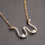 Boobs Necklace 925 Silver Choker Natural Pearl Pendants Boho Collier Femme Kolye