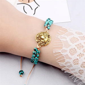 Charming Braided Bracelet 4mm Beaded Bracelets Adjustable Woven Jewelry