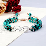 Charming Braided Bracelet 4mm Beaded Bracelets Adjustable Woven Jewelry