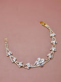 Charming Bride Wedding Bracelet Crystal Rhinestone Wide Princess Jewelry