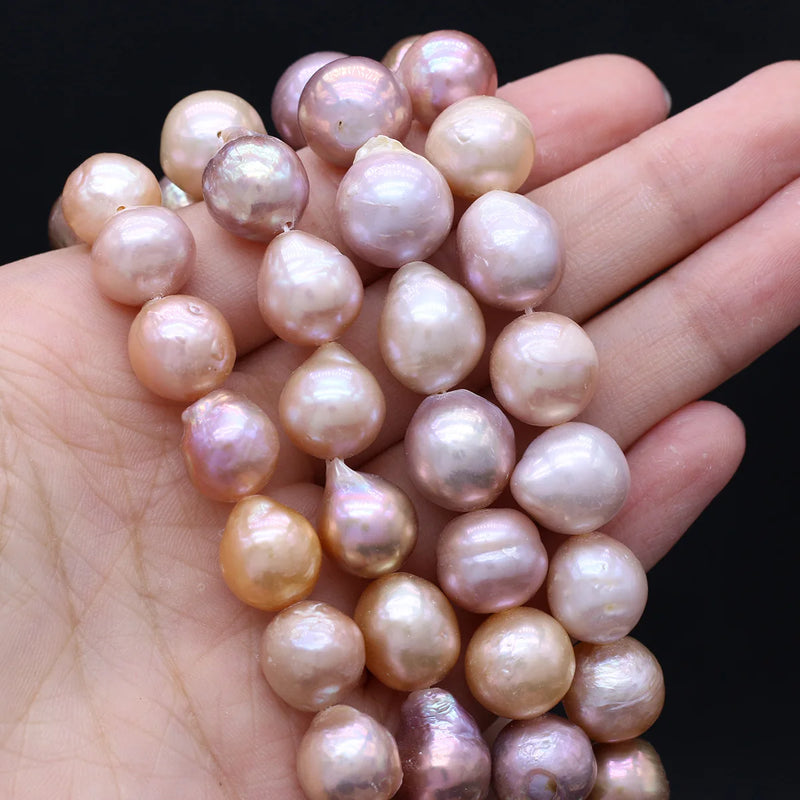 Baroque Colorful Freshwater Pearl Jewelry Making 11-12mm