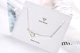 925 Sterling Silver Flower Art Bracelet Stackable Peach Cherry Blossom Branch
