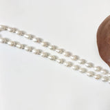 Freshwater Pearl Necklace Spiral Buckle Dangle Naszyjnik