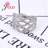 Zircon Crystal Infinite Ring 925 Silver Jewelry
