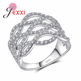 Zircon Crystal Infinite Ring 925 Silver Jewelry